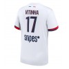Paris Saint-Germain Vitinha #17 Bortatröja 2025-26 Korta ärmar Paris Saint-Germain Vitinha #17 Bortatröja 2025-26 Korta ärmar